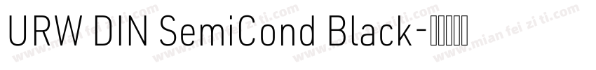 URW DIN SemiCond Black字体转换